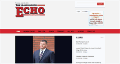 Desktop Screenshot of leavenworthecho.com